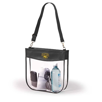 Women's Black Iowa Hawkeyes Kate Clear Purse