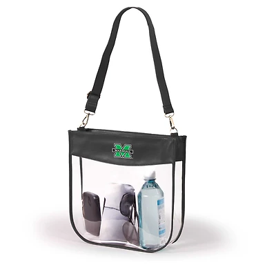 Women's Black Marshall Thundering Herd Kate Clear Purse