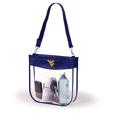 Women's Navy West Virginia Mountaineers Kate Clear Purse