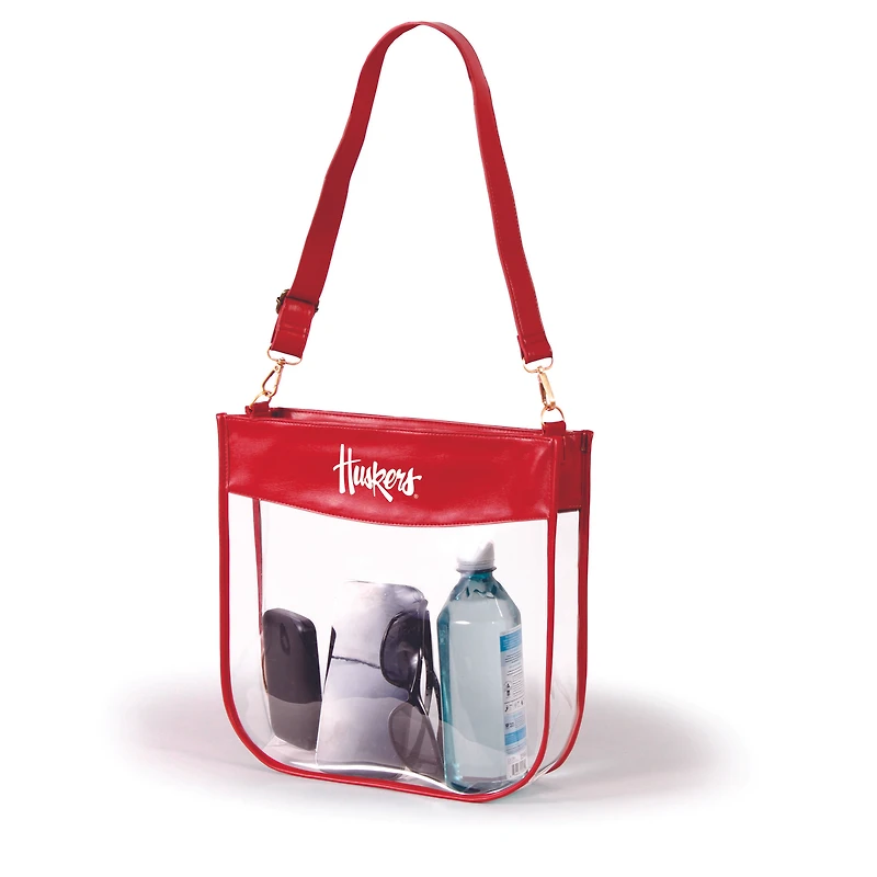 Women's Scarlet Nebraska Huskers Kate Clear Purse