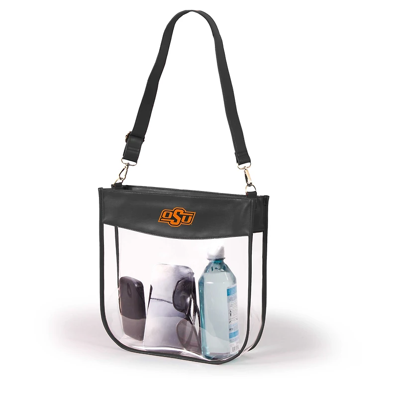 Women's Black Oklahoma State Cowboys Kate Clear Purse