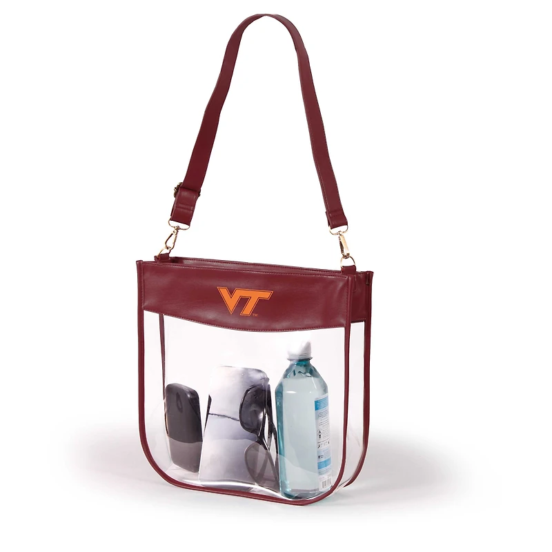 Women's Maroon Virginia Tech Hokies Kate Clear Purse