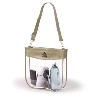 Women's Gold Texas State Bobcats Kate Clear Purse