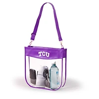 Women's Purple TCU Horned Frogs Kate Clear Purse