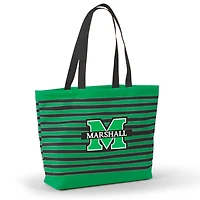 Women's Kelly Green Marshall Thundering Herd Wavy Striped Tatum Tote Bag