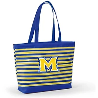 Women's Blue McNeese State Cowboys Wavy Striped Tatum Tote Bag