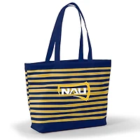 Women's Navy Northern Arizona Lumberjacks Wavy Striped Tatum Tote Bag