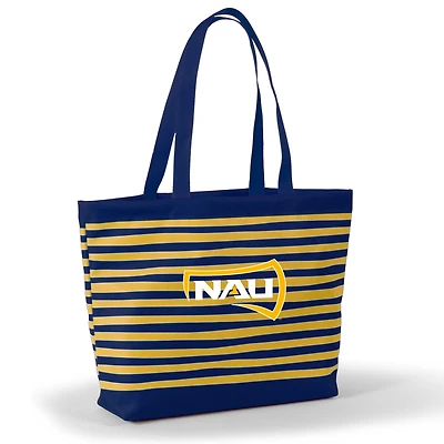 Women's Navy Northern Arizona Lumberjacks Wavy Striped Tatum Tote Bag