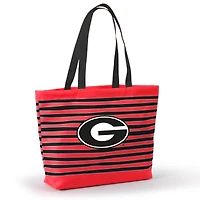 Women's Red Georgia Bulldogs Wavy Striped Tatum Tote Bag