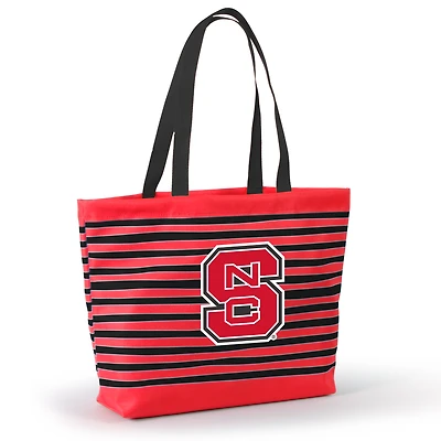 Women's Red NC State Wolfpack Wavy Striped Tatum Tote Bag