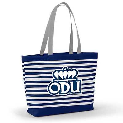 Women's Navy Old Dominion Monarchs Wavy Striped Tatum Tote Bag
