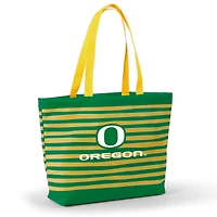 Women's Green Oregon Ducks Wavy Striped Tatum Tote Bag