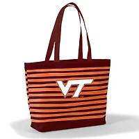 Women's Maroon Virginia Tech Hokies Wavy Striped Tatum Tote Bag