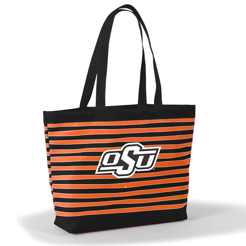 Women's Orange Oklahoma State Cowboys Wavy Striped Tatum Tote Bag