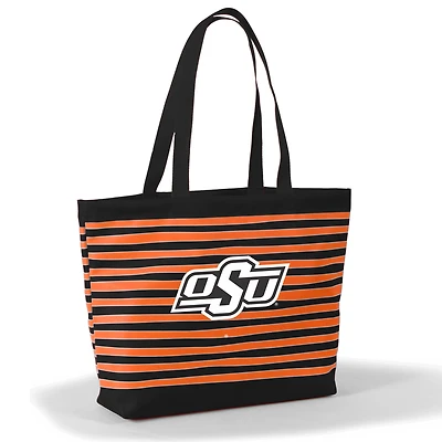 Women's Orange Oklahoma State Cowboys Wavy Striped Tatum Tote Bag