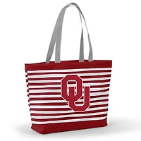 Women's Crimson Oklahoma Sooners Wavy Striped Tatum Tote Bag