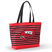 Women's Red Western Kentucky Hilltoppers Wavy Striped Tatum Tote Bag