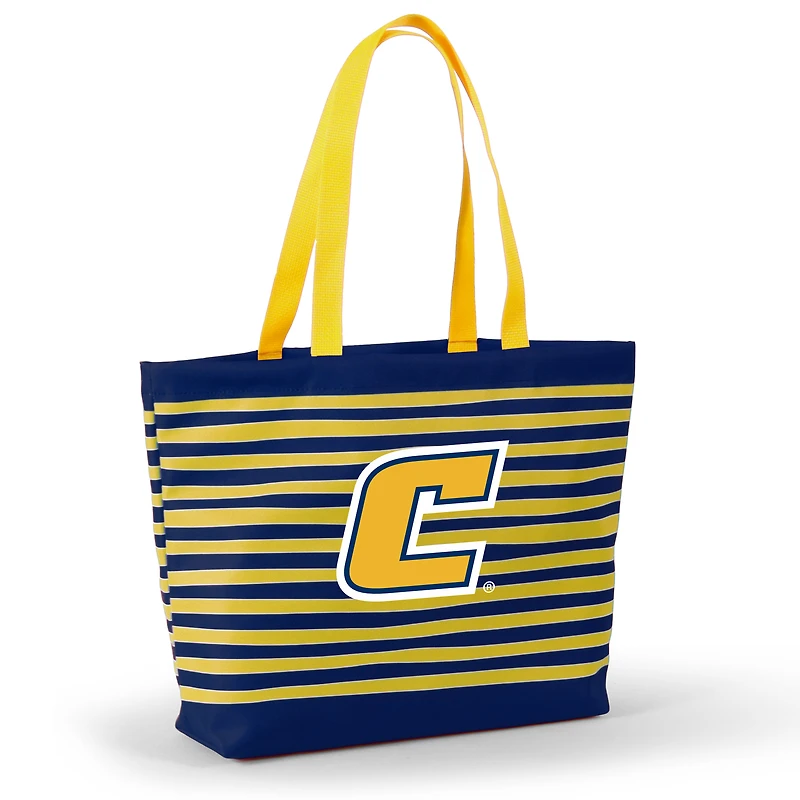 Women's Navy Tennessee Chattanooga Mocs Wavy Striped Tatum Tote Bag
