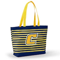 Women's Navy Tennessee Chattanooga Mocs Wavy Striped Tatum Tote Bag