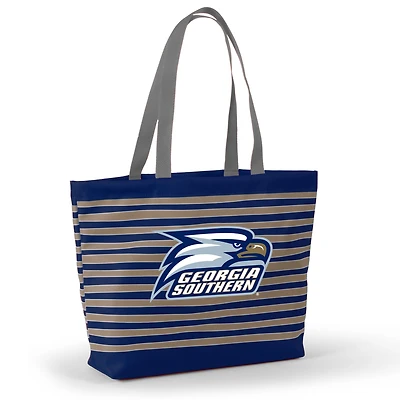 Women's Navy Georgia Southern Eagles Wavy Striped Tatum Tote Bag