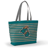 Women's Green Coastal Carolina Chanticleers Wavy Striped Tatum Tote Bag