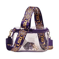Women's LSU Tigers Hailey Clear Purse with Logo Strap