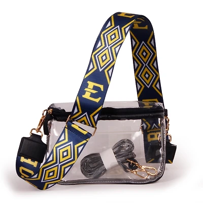 Women's ETSU Buccaneers Hailey Clear Purse with Logo Strap
