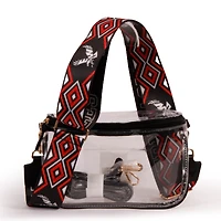 Women's Eastern Washington Eagles Hailey Clear Purse with Logo Strap