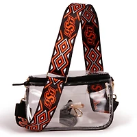 Women's Oklahoma State Cowboys Hailey Clear Purse with Logo Strap