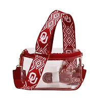 Women's Oklahoma Sooners Hailey Clear Purse with Logo Strap