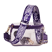 Women's TCU Horned Frogs Hailey Clear Purse with Logo Strap