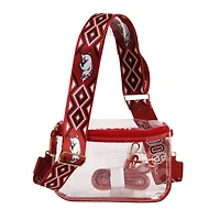 Women's Arkansas Razorbacks Hailey Clear Purse with Logo Strap