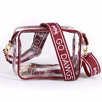 Women's Mississippi State Bulldogs Hailey Clear Purse with Logo Strap