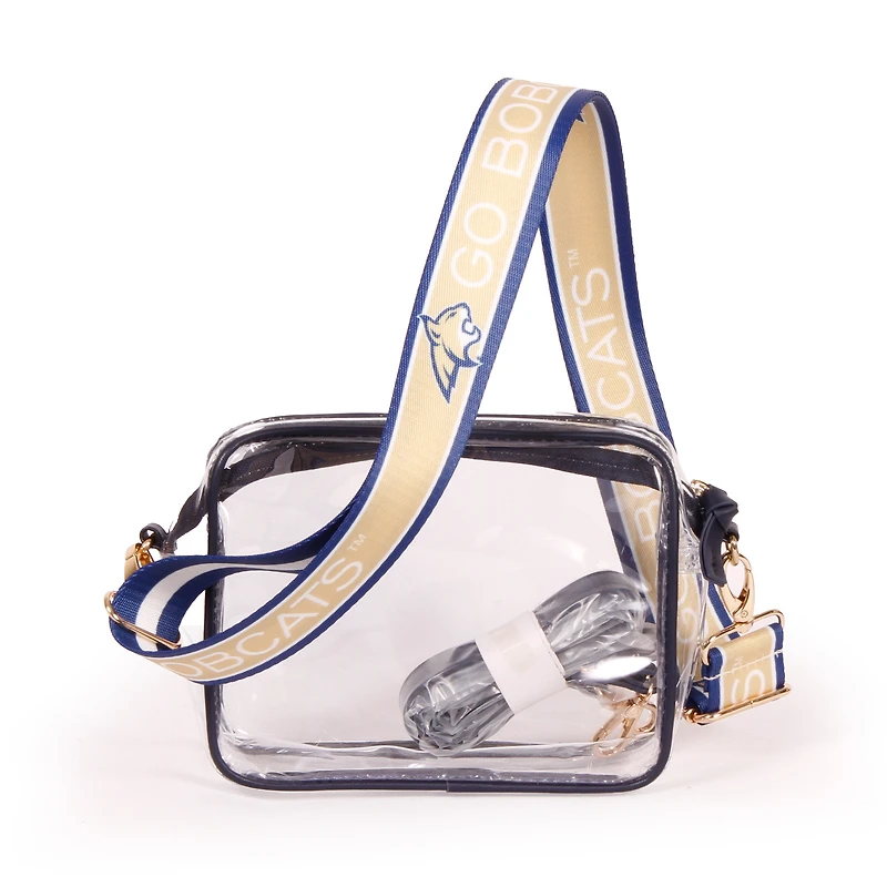 Women's Montana State Bobcats Hailey Clear Purse with Logo Strap