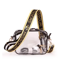 Women's Missouri Tigers Hailey Clear Purse with Logo Strap
