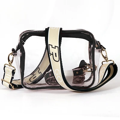 Women's Purdue Boilermakers Hailey Clear Purse with Logo Strap