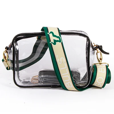 Women's South Florida Bulls Hailey Clear Purse with Logo Strap