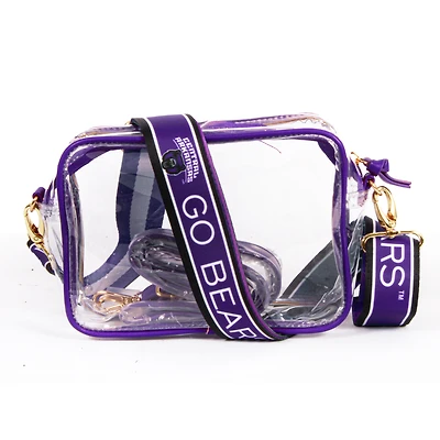 Women's Central Arkansas Bears Hailey Clear Purse with Logo Strap