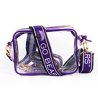 Women's Central Arkansas Bears Hailey Clear Purse with Logo Strap