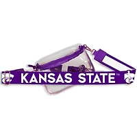 Women's Kansas State Wildcats Hailey Clear Purse with Logo Strap