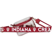 Women's Indiana Hoosiers Hailey Clear Purse with Logo Strap