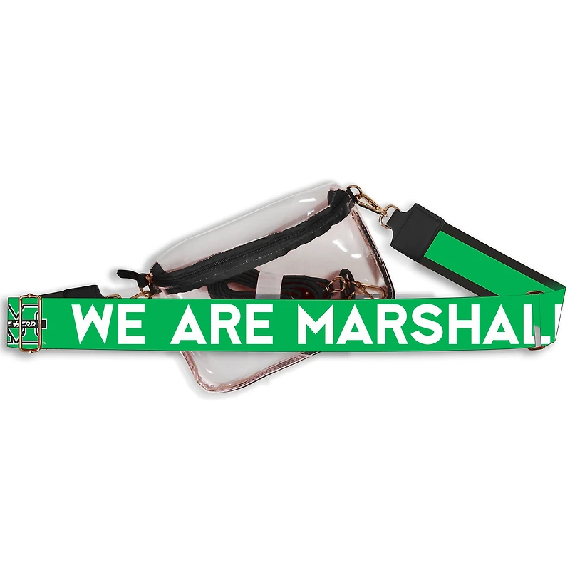 Women's Marshall Thundering Herd Hailey Clear Purse with Logo Strap