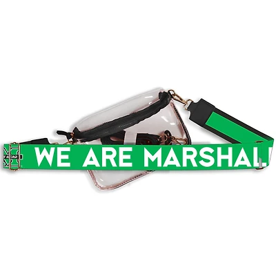 Women's Marshall Thundering Herd Hailey Clear Purse with Logo Strap