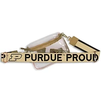 Women's Purdue Boilermakers Hailey Clear Purse with Logo Strap