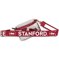 Women's Stanford Cardinal Hailey Clear Purse with Logo Strap