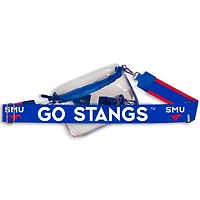 Women's SMU Mustangs Hailey Clear Purse with Logo Strap