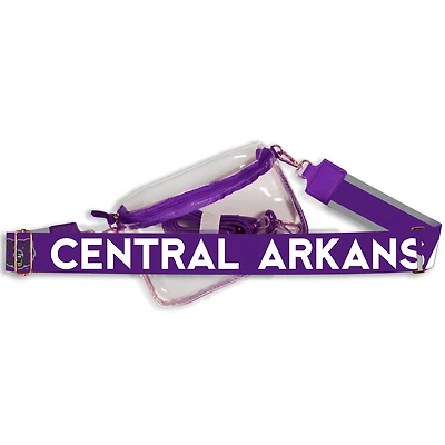 Women's Central Arkansas Bears Hailey Clear Purse with Logo Strap