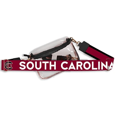 Women's South Carolina Gamecocks Hailey Clear Purse with Logo Strap