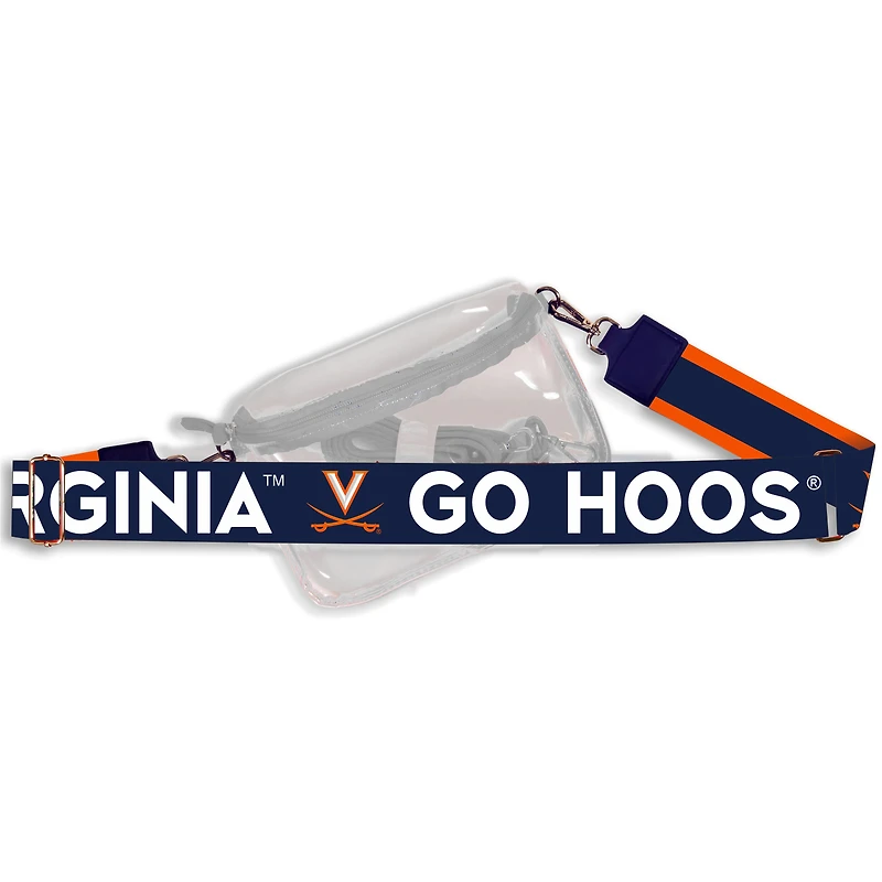 Women's Virginia Cavaliers Hailey Clear Purse with Logo Strap