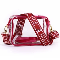 Women's Alabama Crimson Tide Hailey Clear Purse with Logo Strap